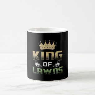 Lawn Mower King Of Lawns Garden Grass Lawn Mowing Coffee Mug