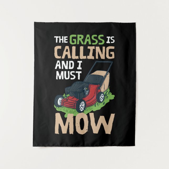 Lawn Mower Lawn Care Tapestry (Front)
