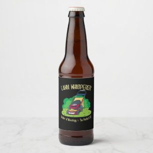 Lawn Mower - Lawn Whisperer Beer Bottle Label