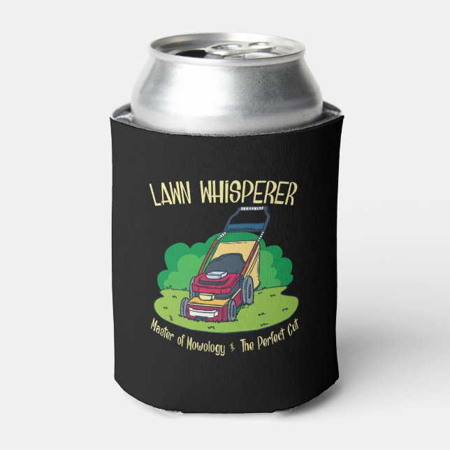 Lawn Mower - Lawn Whisperer Can Cooler (Can Front)