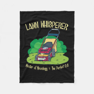 Lawn Mower - Lawn Whisperer Fleece Blanket