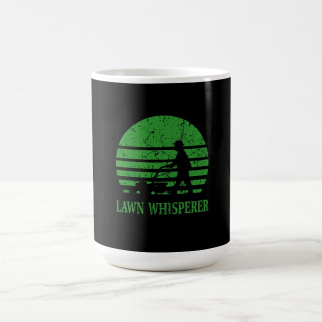 Lawn Mower Lawn Whisperer Gardener Gift Coffee Mug (Center)