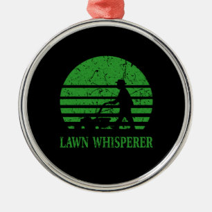 Lawn Mower Lawn Whisperer Gardener Gift Metal Ornament