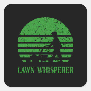 Lawn Mower Lawn Whisperer Gardener Gift Square Sticker
