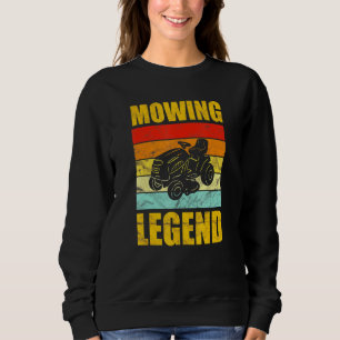 Lawn Mower Mowing Legend Vintage Yard Work Lawn Tr Sweatshirt