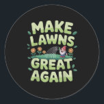 Lawn Mower Novelty For Men Women Kids Landscaper L Classic Round Sticker<br><div class="desc">Lawn Mower Novelty For Men Women Kids Landscaper Lawn Mowing _1</div>