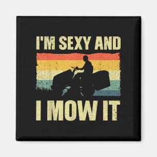 Lawn Mower Novelty For Men Women Kids Landscaper L Magnet