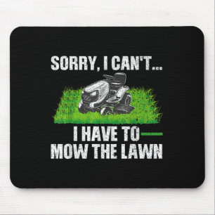 Lawn Mower Novelty For Men Women Kids Landscaper L Mouse Pad