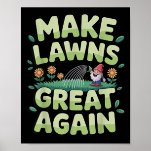 Lawn Mower Novelty For Men Women Kids Landscaper L Poster