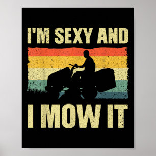 Lawn Mower Novelty For Men Women Kids Landscaper L Poster