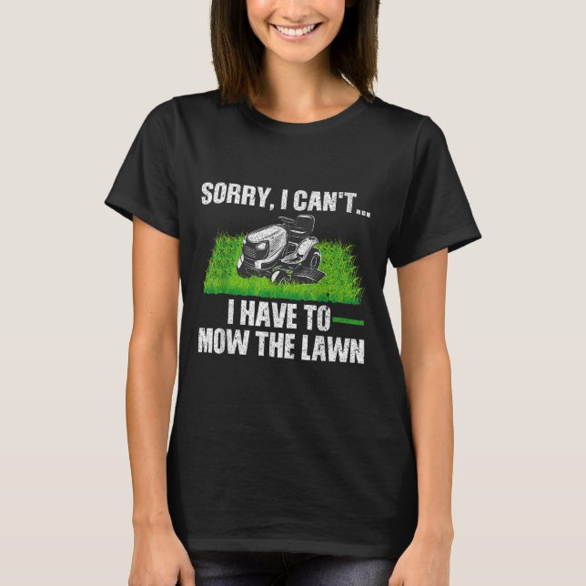 Lawn Mower Novelty For Men Women Kids Landscaper L T-Shirt (Front)