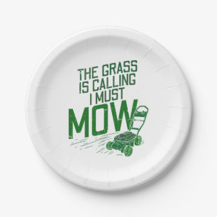 Lawn Mower Paper Plate