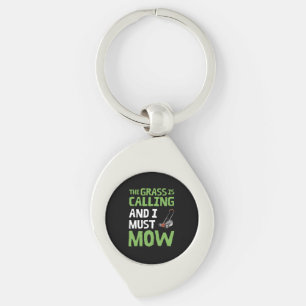 Lawn Mower - The Grass Is Calling and I Must Mow Key Ring
