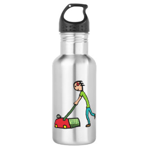Lawn Mowing 532 Ml Water Bottle