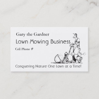 Lawn Mowing Business Appointment Card
