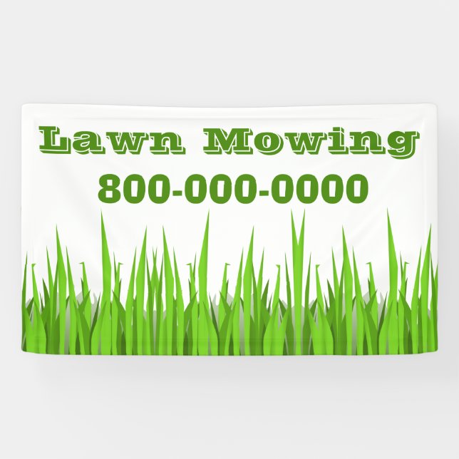 Lawn Mowing Business Banner (Horizontal)