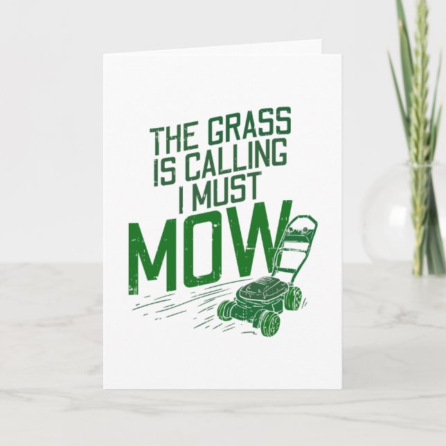 Lawn Mowing Card (Front)