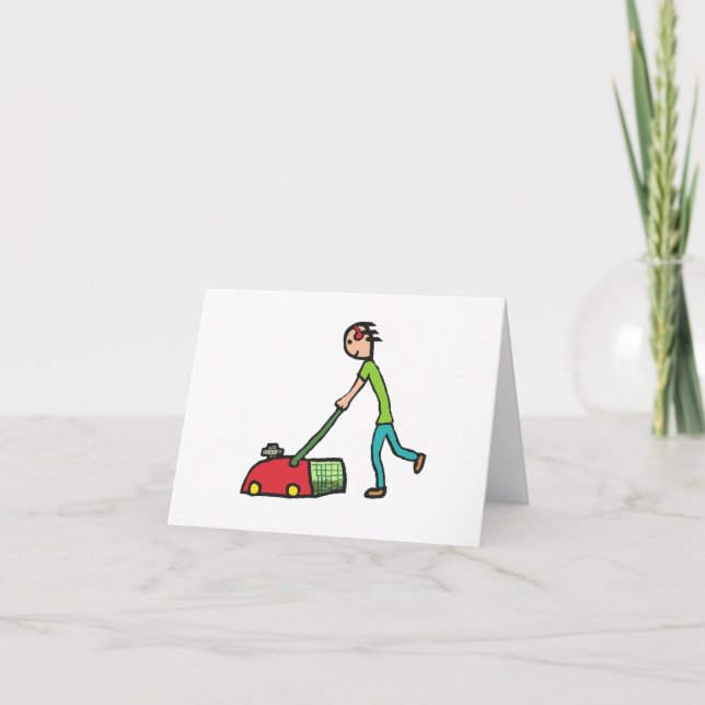 Lawn Mowing Card (Front)