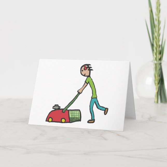 Lawn Mowing Card (Front)