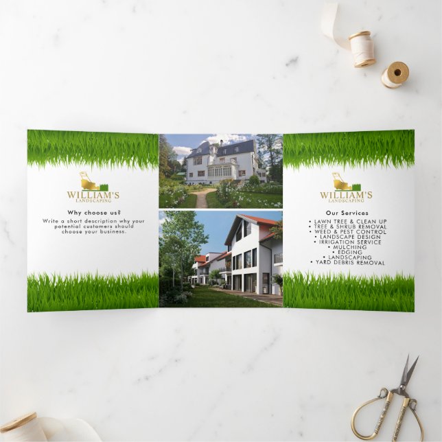 Lawn Mowing Cutting Services Gold Lawn 3 Brochure (Inside)