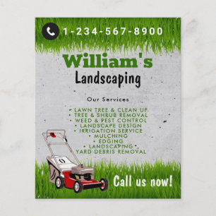 Lawn Mowing Cutting Services, Lawn Care Flyer