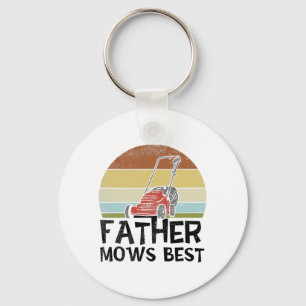 Lawn Mowing - Father Mows Best Key Ring