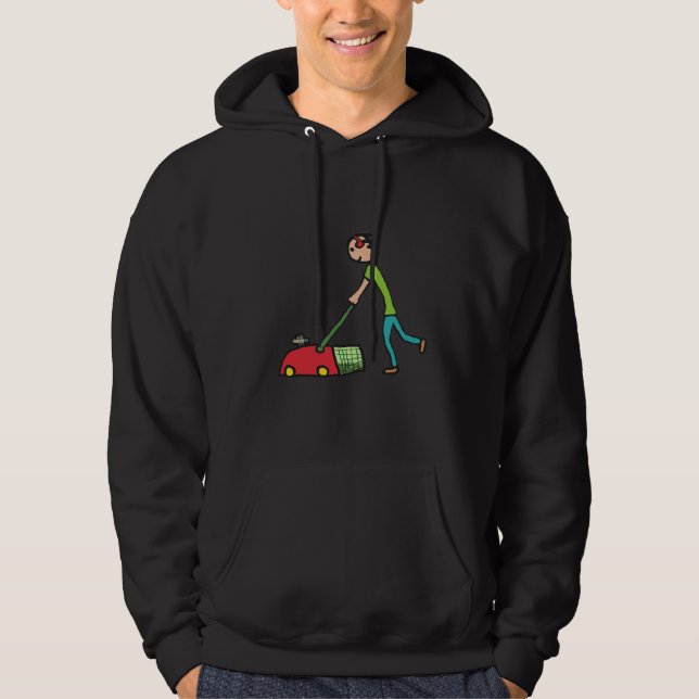 Lawn Mowing Hoodie (Front)