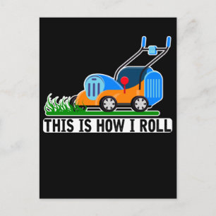 Lawn Mowing Humour Landscaping Janitor Postcard