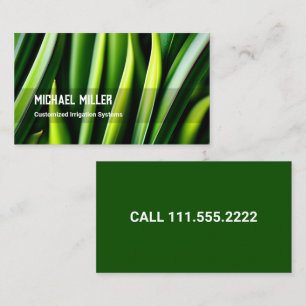 Lawn Mowing Irrigation Business Card