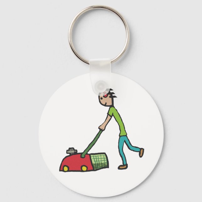 Lawn Mowing Key Ring (Front)