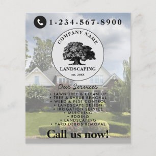 Lawn Mowing Landscaping Garden Lawn Care Tree Flyer