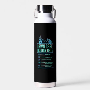 Lawn Mowing -  Lawn Care Hourly Rate Water Bottle