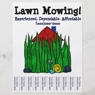 lawn care flyers zazzle com au