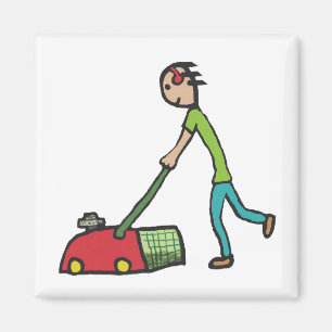 Lawn Mowing Magnet