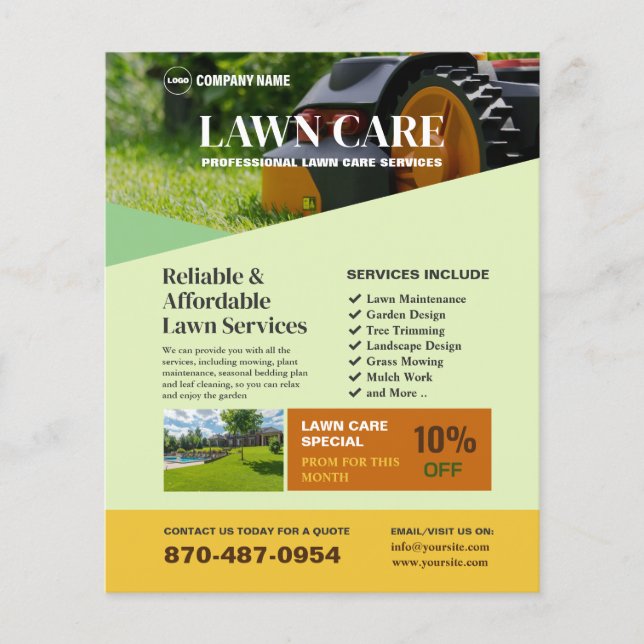 Lawn Mowing Services Flyer (Front)