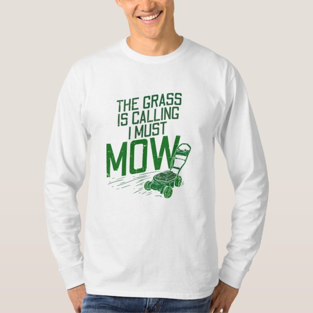 Lawn Mowing T-Shirt (Front)