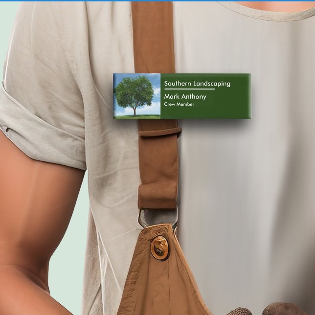 Lawn Or Landscaping Simple Design Name Tag (Creator Uploaded)