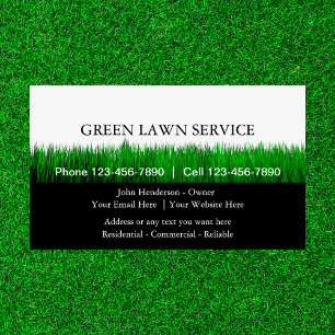 Lawn Service Business Cards
