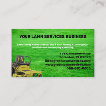 Lawn Service Company  Business Card
