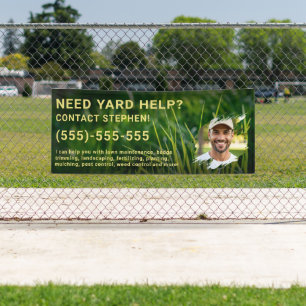 Lawn Services Custom Photo Landscaping Yard Care Banner
