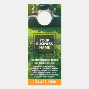 Lawn Services - Mowing, Edging Landscaping Door Hanger