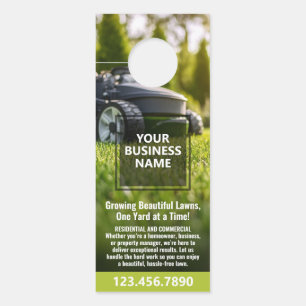 Lawn Services - Mowing, Edging, Maintenance Door Hanger