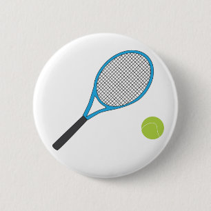 Lawn Tennis 6 Cm Round Badge