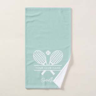Lawn Tennis Club Name Team Coach Custom Hand Towel