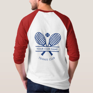 Lawn Tennis Club Name Team Coach Custom T-Shirt