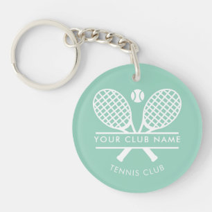 Lawn Tennis Club Name Team Swag Custom Key Ring