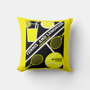 Lawn Tennis Player Graphic Art Cushion