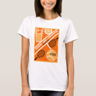 Lawn Tennis Player Graphic Art     T-Shirt