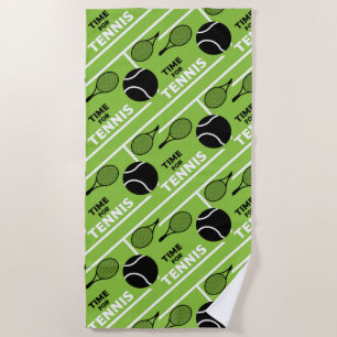 Lawn Tennis Players Beach Towel
