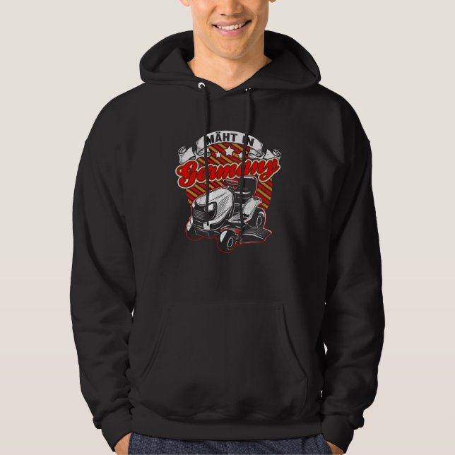 Lawn tractor lawn mowing in Germany  2 Hoodie